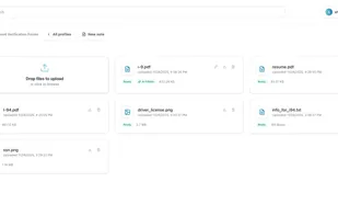 Upload any documents, images to profile, it gets indexed for AI form filling