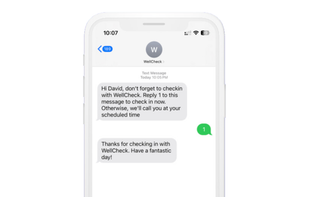 WellCheck SMS Check in