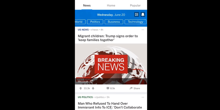Reddit launches News tab for its iOS app image