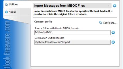 Import Messages from MBOX Files screenshot 1