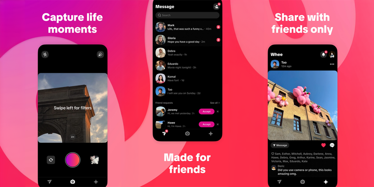 TikTok's parent company secretly launches Whee: a new photo-sharing app for close friends