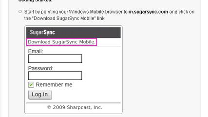 SugarSync Mobile for Windows Mobile