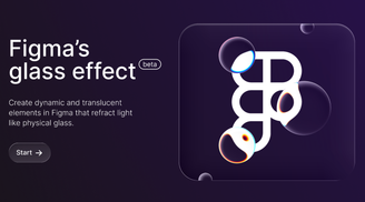 Figma introduces Glass effect and interactive playground for design image