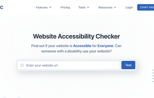 Website Accessibility Checker with Free Trial home page