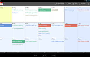 Touch Calendar screenshot 1