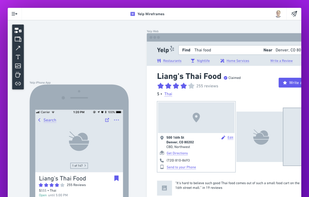 Wireframes: Create wireframes for any device or screen. 