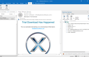 BackUp Xplorer In The Microsoft Outlook Task Pane