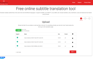 Translates 20 files at once.
