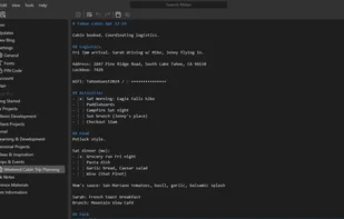 Main app window - Dark mode