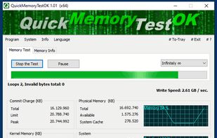 QuickMemoryTestOK screenshot 1