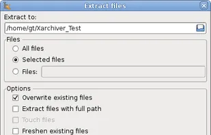 Extract files
