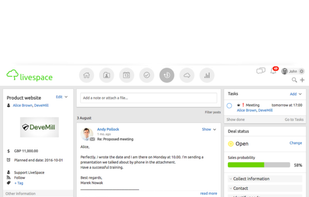 Livespace CRM screenshot 3