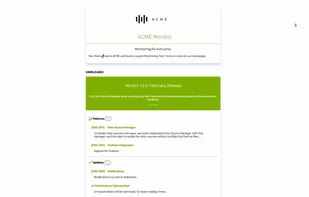 Preview of a product releasenote-page