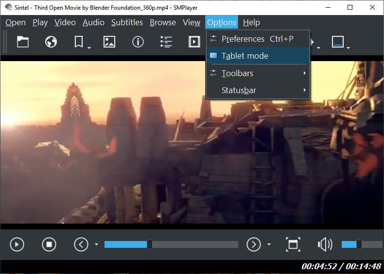lightweight video player for linux