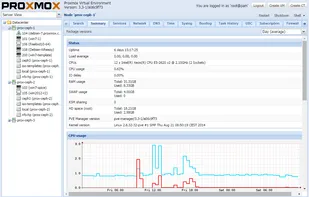 Proxmox Virtual Environment screenshot 1