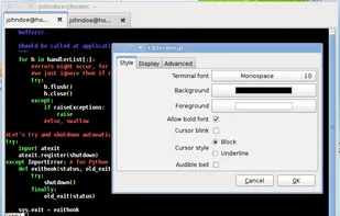 LXTerminal screenshot 1