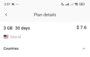 TooSIM eSIM Data Plan Details