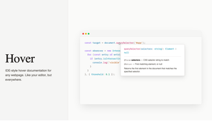Hover Extension screenshot 1