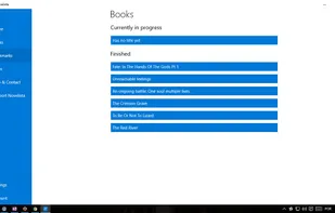The book selection page when you can select the book you want contribute or simply read
