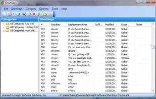 ShortKeys screenshot 1