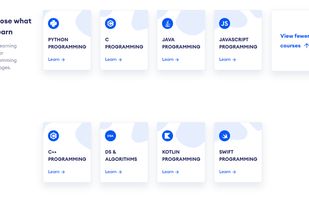 Programiz offers tutorials on a variety of programming languages such as Python, Java, C, C++, Java, Kotlin, Swift, and C# including DSA. 