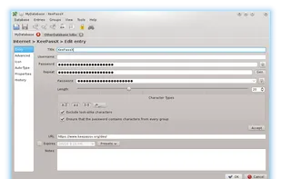 KeePassX screenshot 2