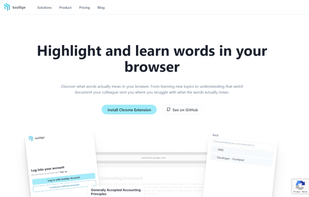 The Landing Page of the App