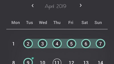 Calendar View to track your streaks to keep you motivated