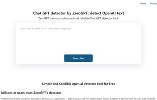 ZeroGPT screenshot 1