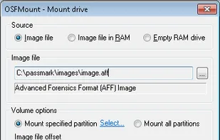 OSFMount screenshot 1