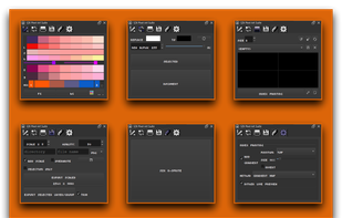 Different tabs of the docker