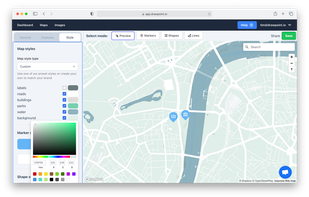 Customise your map theme with Drawpoint