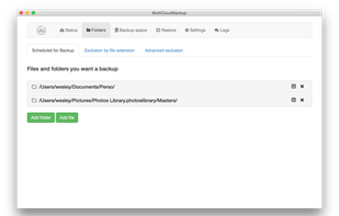 MultiCloudBackup screenshot 1