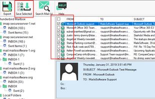 MailsSoftware Thunderbird to Outlook screenshot 2