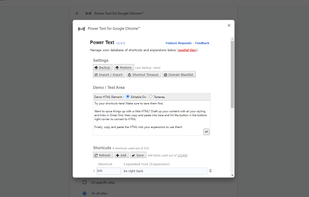 Power Text for Google Chrome screenshot 1