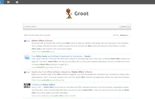 Groot Web Search Engine screenshot 1