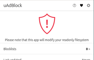 uAdBlock screenshot 1