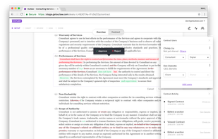Redlining, commenting and unified audit log ensure bulletproof versioning and eSignature validity