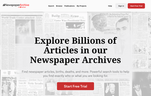 NewspaperArchive screenshot 1