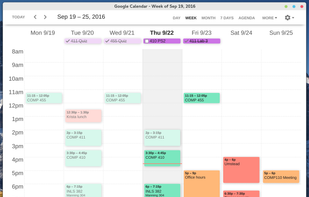 Clean Google Calendar screenshot 1