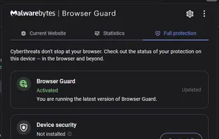 Full protection screen.