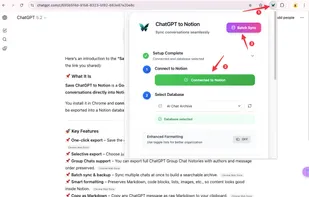 Save ChatGPT to Notion screenshot 1