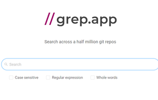 grep.app screenshot 1