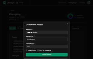 GitSaga screenshot 2