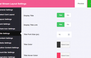 Social Stream Designer WordPress Plugin screenshot 1