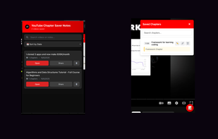 YouTube Chapter Notes screenshot 1