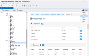dbForge Documenter for MySQL screenshot 1