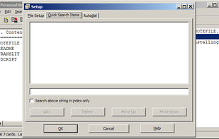 Personal Notes File screenshot 2