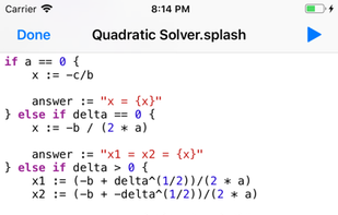 Splash - Programming Language screenshot 1