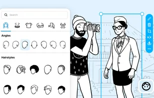 Create diverse casts with customizable, ready-to-use characters. No drawing skills required.